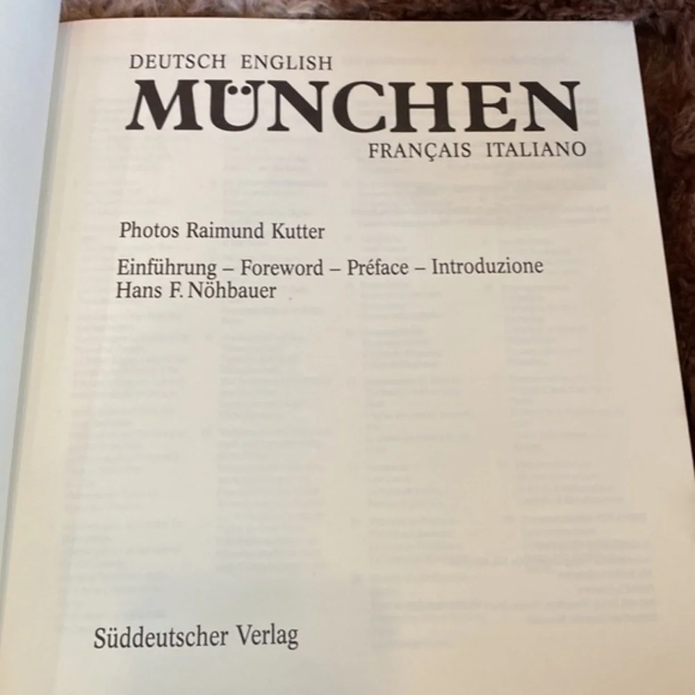 Vintage 1989 München Munich Germany Photo Travel Book 4 Languages Hardcover